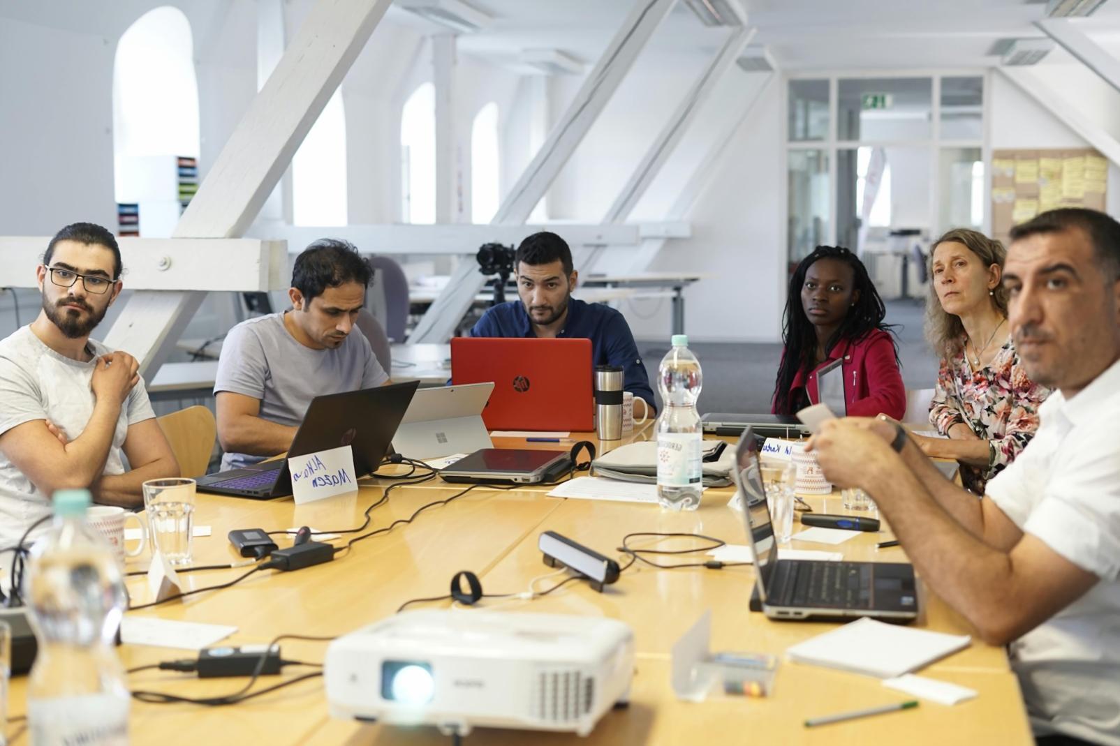 Workshop-Situation mit Teilnehmern